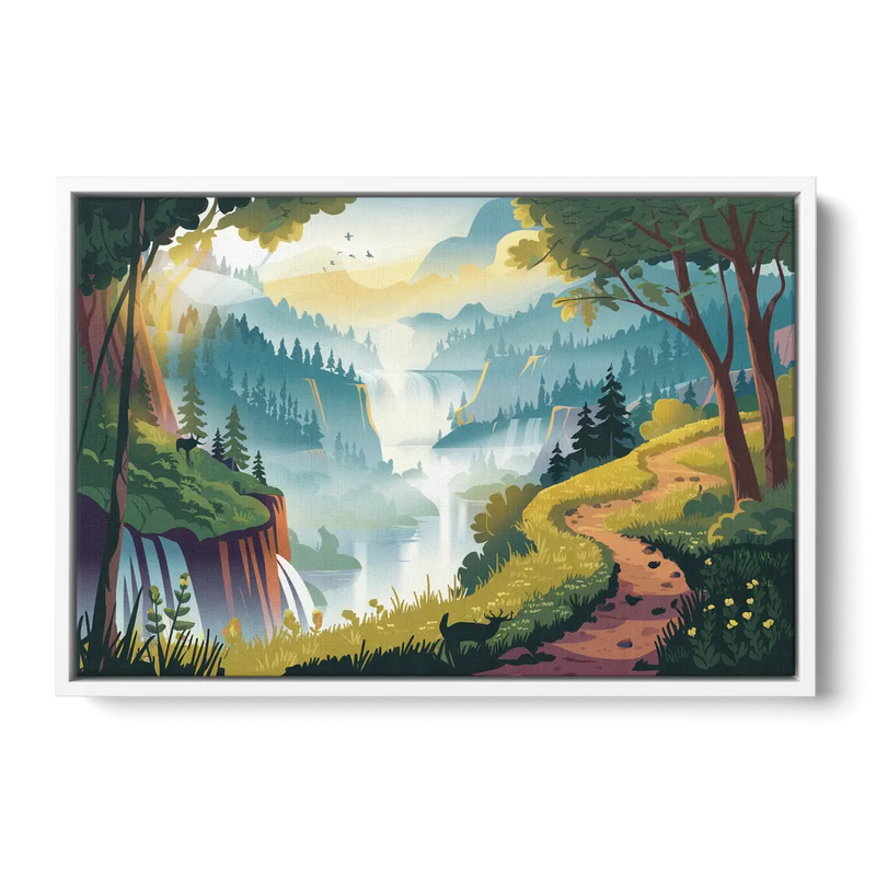 Henderson Scenic Trails Front - White Canvas Wall Art