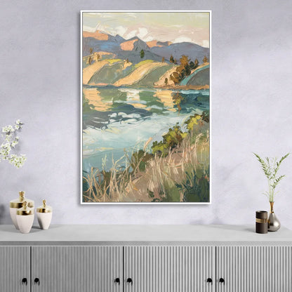 Henderson Serene Landscapes Sitting Room - White Canvas Wall Art