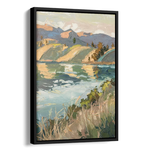 Henderson Serene Landscapes Side - Black Canvas Wall Art
