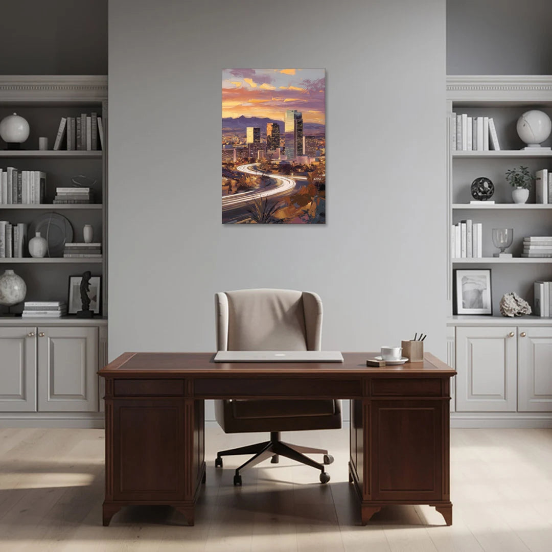 Henderson Skyline Views - Canvas Wall Art - Office - 24x36