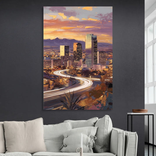 Henderson Skyline Views Living Room - Canvas Wall Art