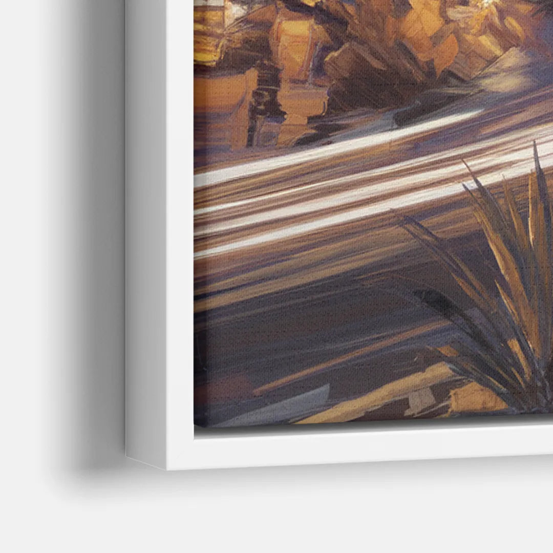 Henderson Skyline Views - Close-Up White Frame Canvas