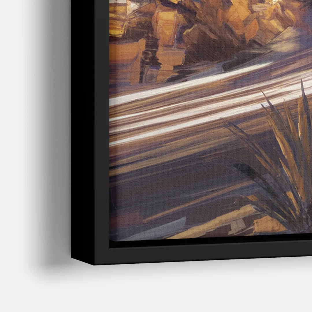 Henderson Skyline Views - Close-Up Black Frame Canvas