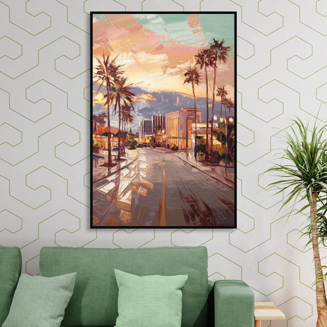 Henderson Urban Charm Living Room - Black Canvas Wall Art