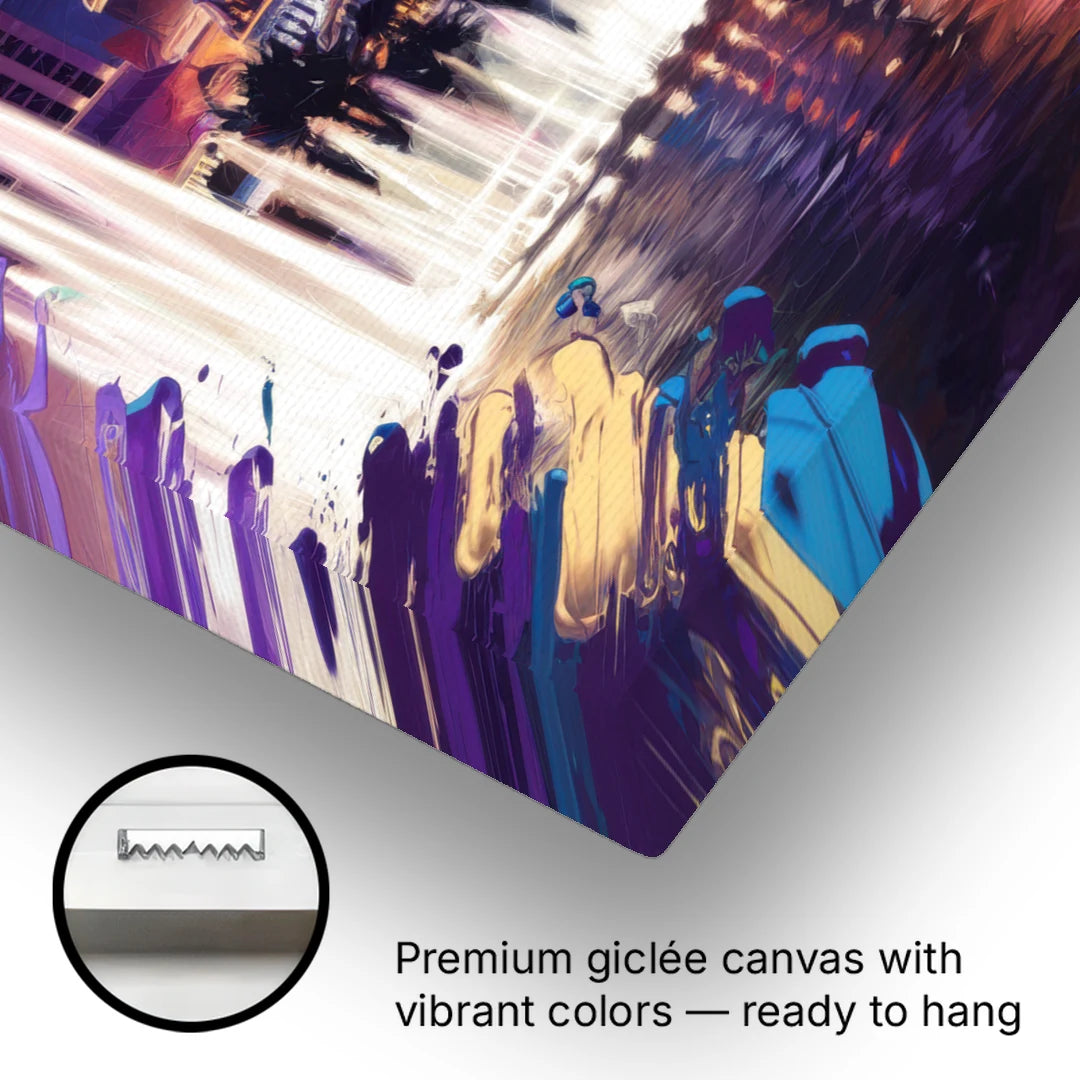 Henderson Vegas Vibes - Canvas Wall Art - Gallery Wrap Corner