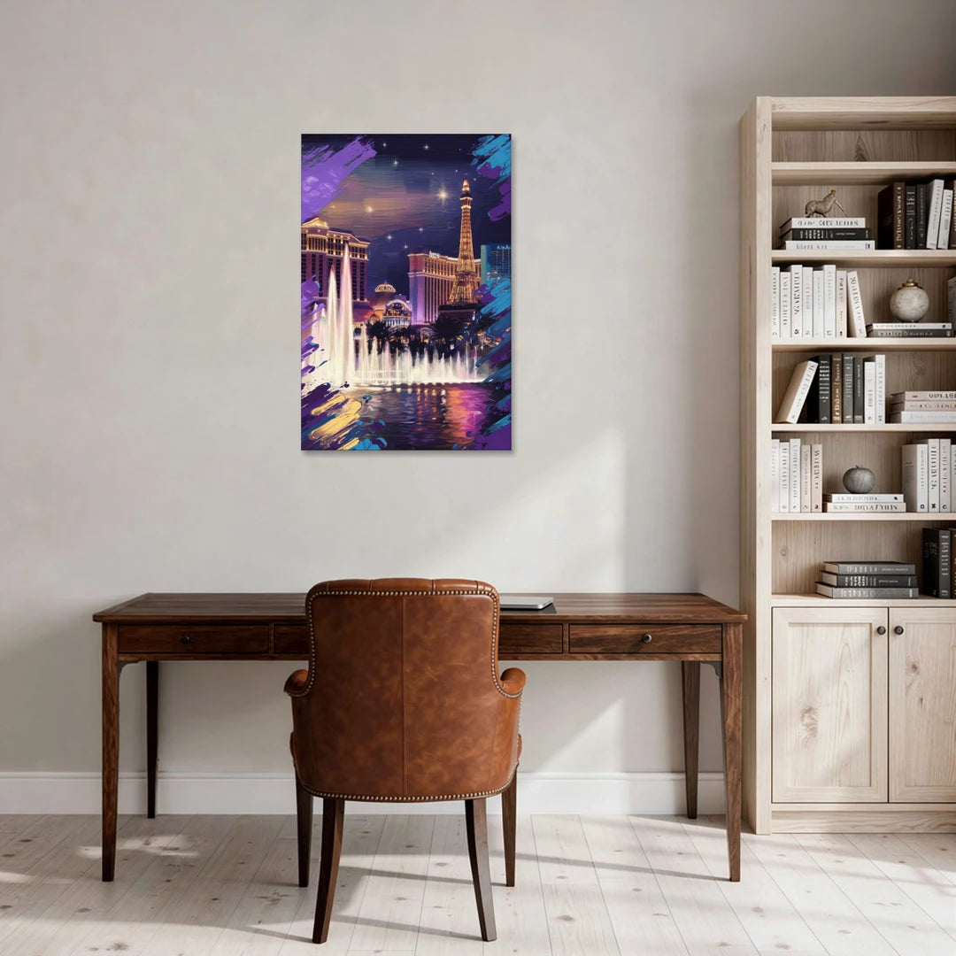Henderson Vegas Vibes - Canvas Wall Art - Office - 24x36