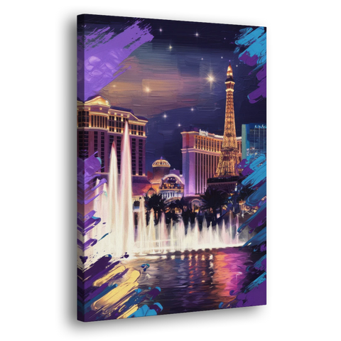 Henderson Vegas Vibes - Canvas Wall Art - Side