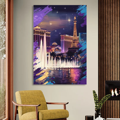 Henderson Vegas Vibes Living Room - Canvas Wall Art