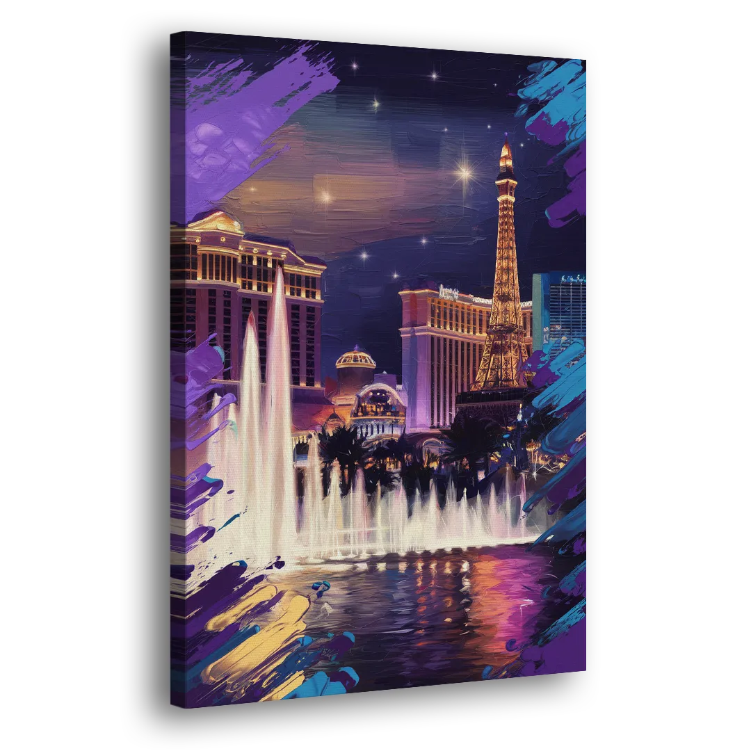 Henderson Vegas Vibes Side - Canvas Wall Art
