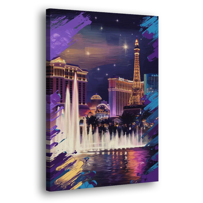 Henderson Vegas Vibes Side - Canvas Wall Art