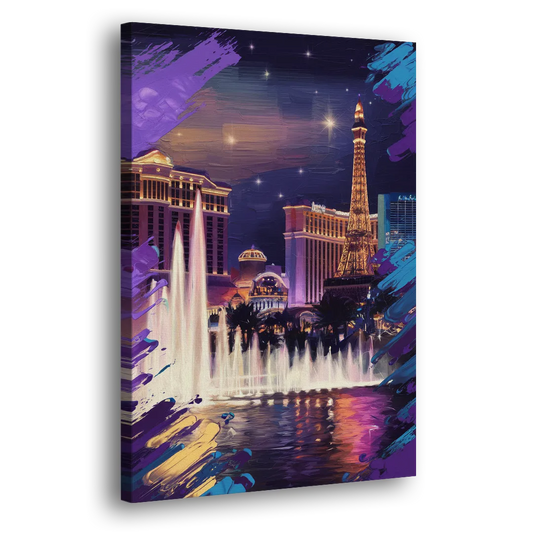 Henderson Vegas Vibes Side - Canvas Wall Art