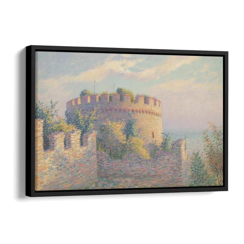 Heptapyrgion Fortress Side - Black Canvas Wall Art
