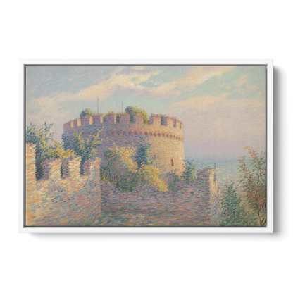 Heptapyrgion Fortress Front - White Canvas Wall Art