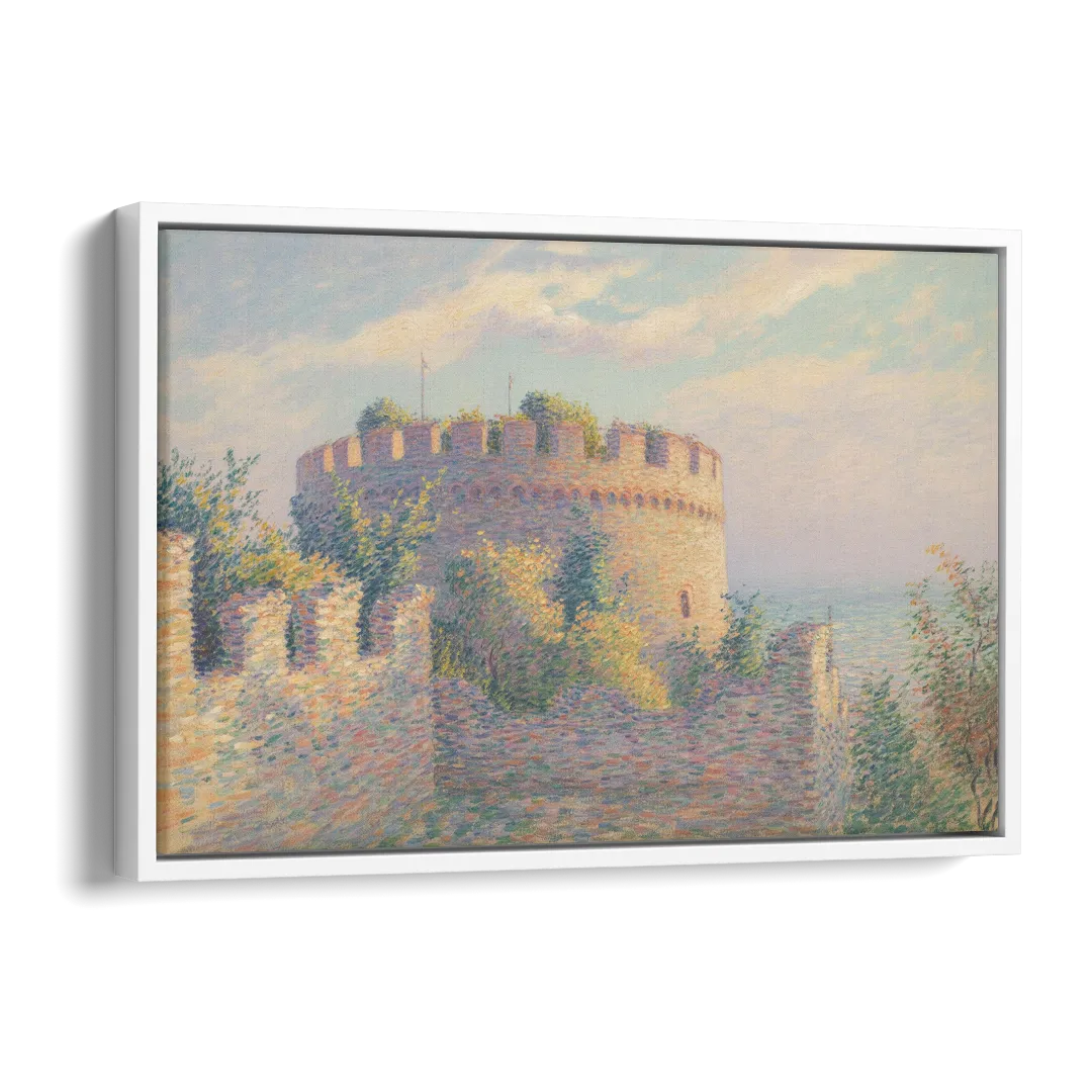 Heptapyrgion Fortress Side - White Canvas Wall Art