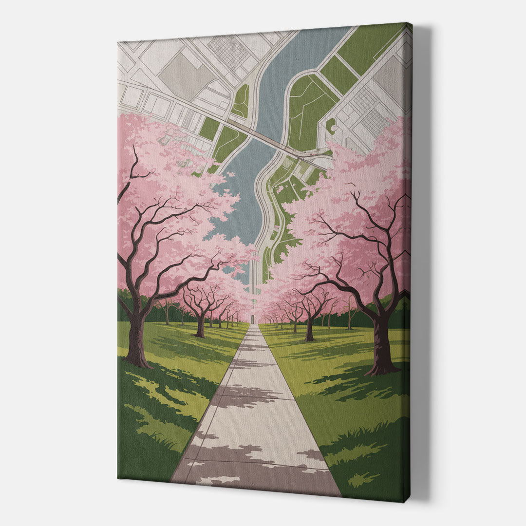 High Park Cherry Blossoms - Canvas Print Art Sides