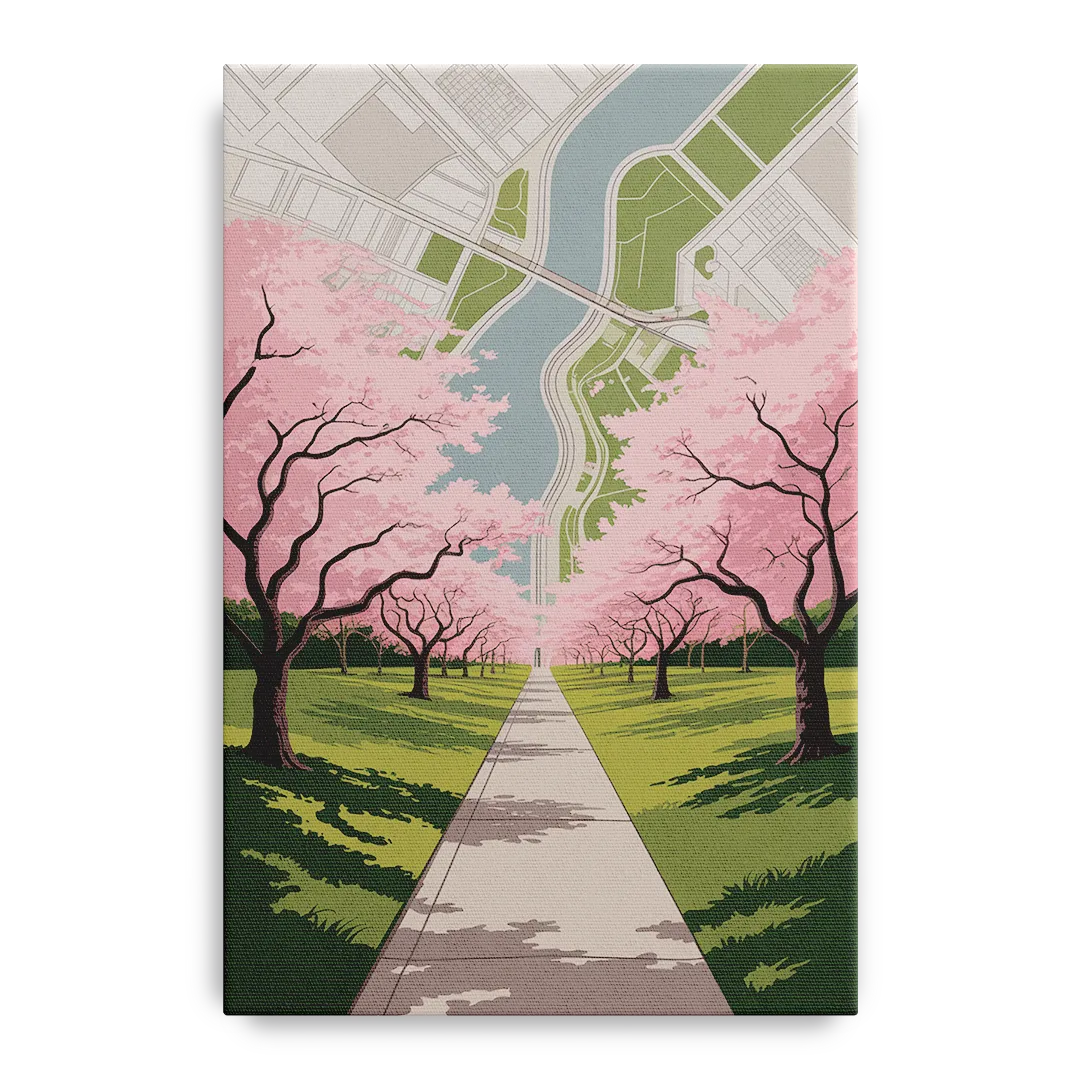 High Park Cherry Blossoms Front - Canvas Wall Art