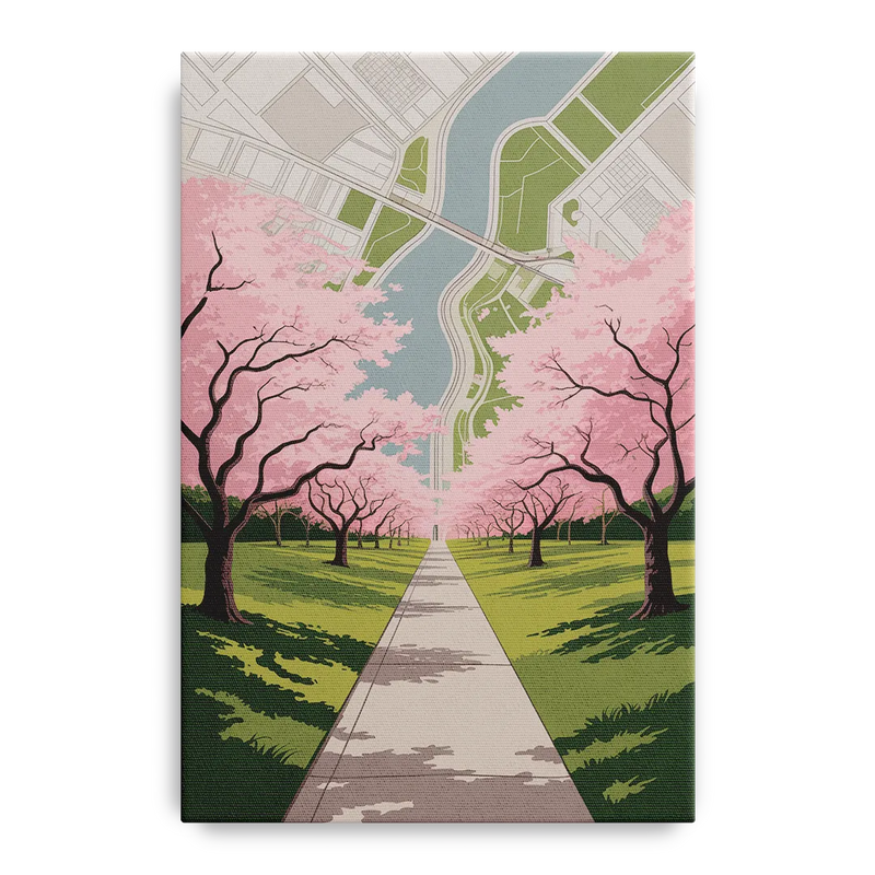 High Park Cherry Blossoms Front - Canvas Wall Art