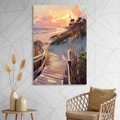 Hilton Head Island Atlantic Shoreline Living Room - Canvas Wall Art
