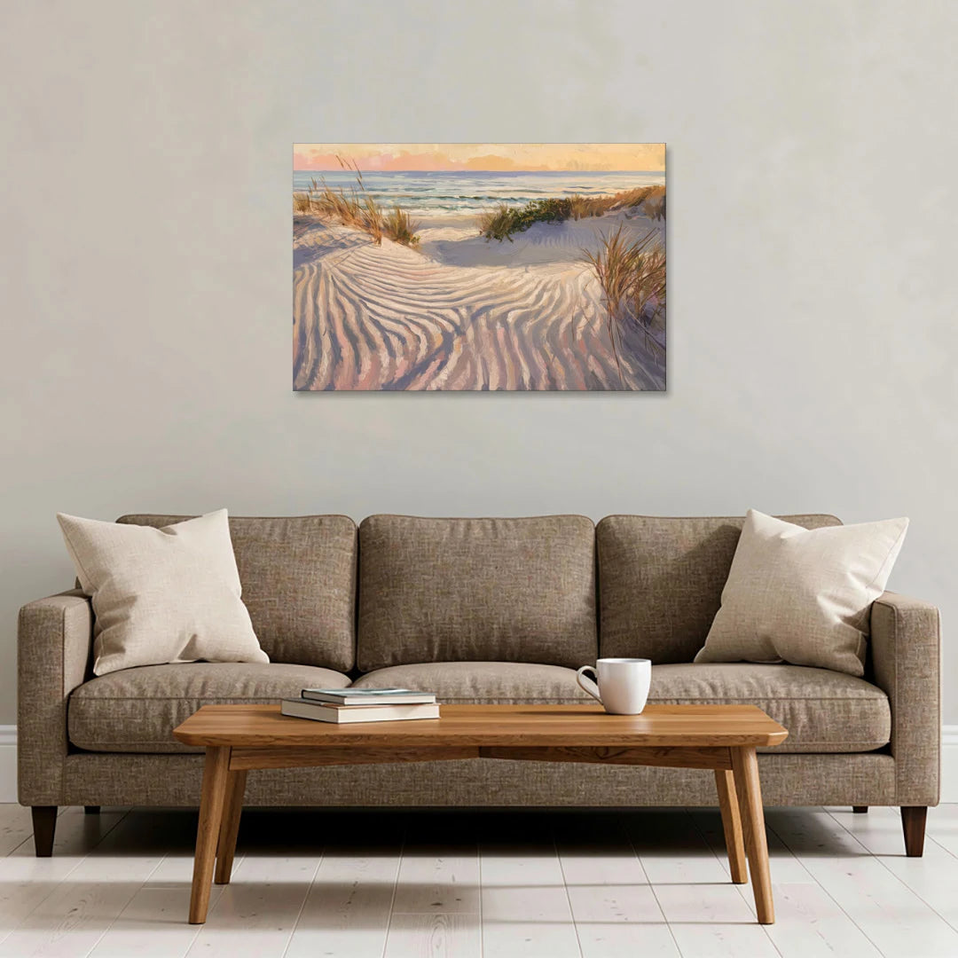 Hilton Head Island Dunes And Waves - Canvas Wall Art - Sofa - 36x24
