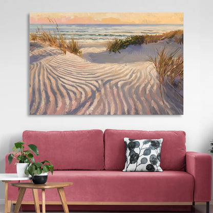 Hilton Head Island Dunes And Waves Sitting Room - Canvas Wall Art