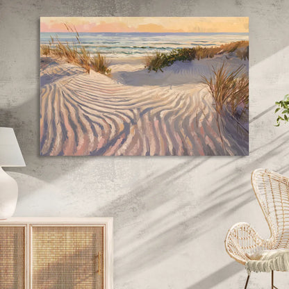 Hilton Head Island Dunes And Waves Living Room - Canvas Wall Art
