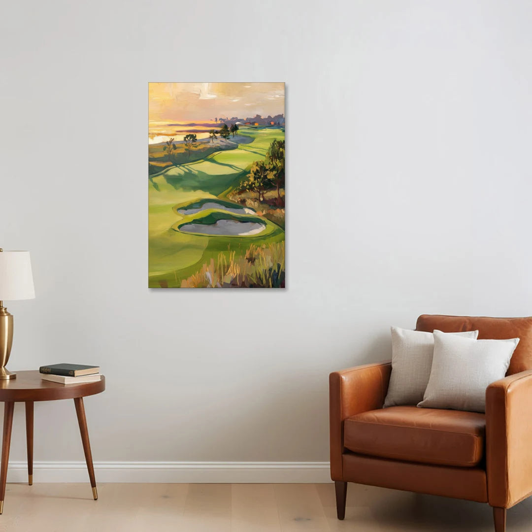 Hilton Head Island Golf Course Serenity - Canvas Wall Art - Sofa - 24x36