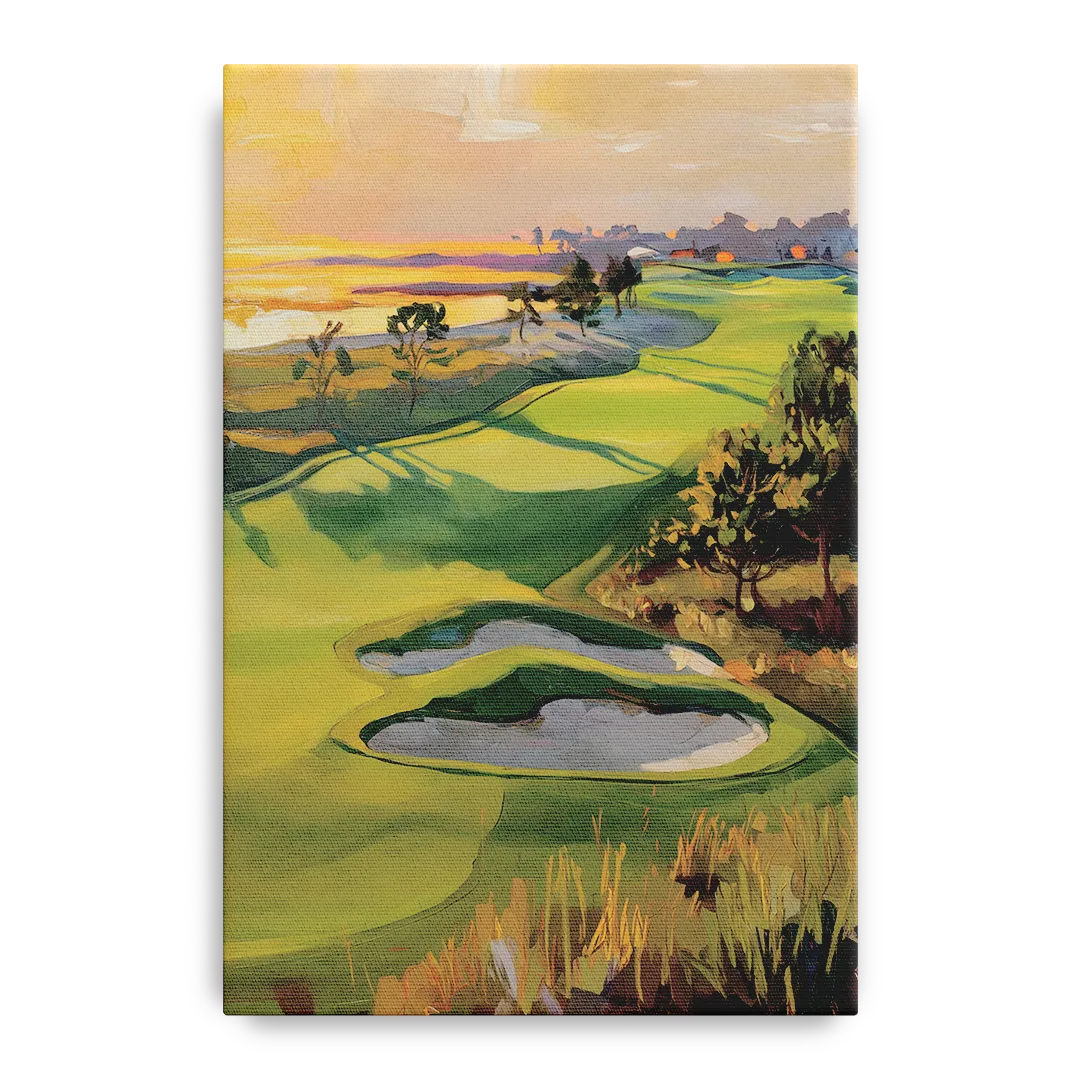 Hilton Head Island Golf Course Serenity Front - Canvas Wall Art