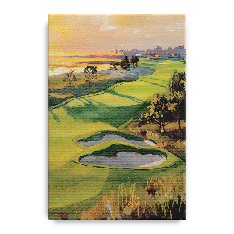 Hilton Head Island Golf Course Serenity Front - Canvas Wall Art
