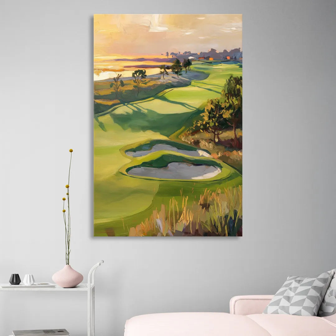 Hilton Head Island Golf Course Serenity Sitting Room - Canvas Wall Art