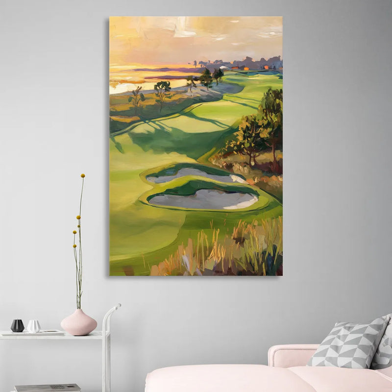 Hilton Head Island Golf Course Serenity Sitting Room - Canvas Wall Art