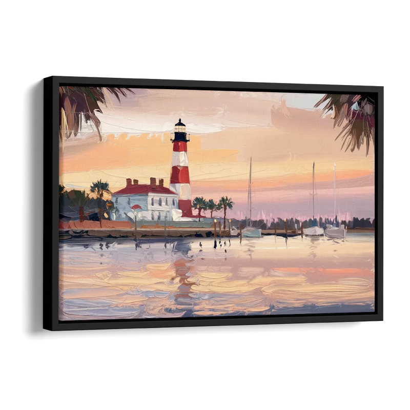 Hilton Head Island Palmetto Breeze Side - Black Canvas Wall Art