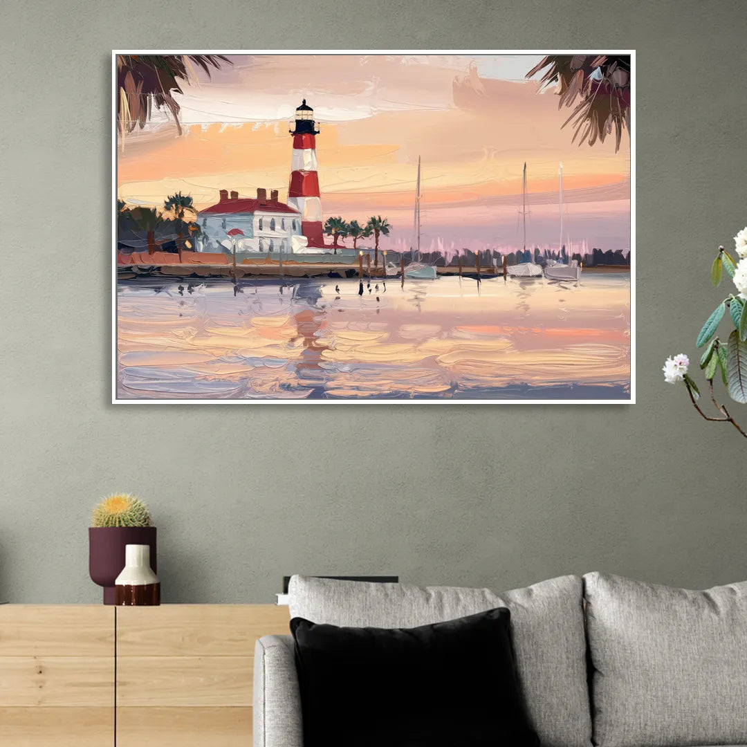 Hilton Head Island Palmetto Breeze Sitting Room - White Canvas Wall Art
