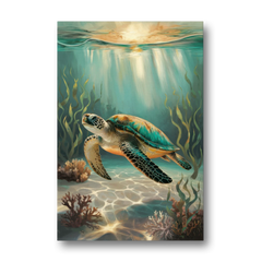 Hilton Head Island Sea Turtle Journey - Canvas Wall Art - Front