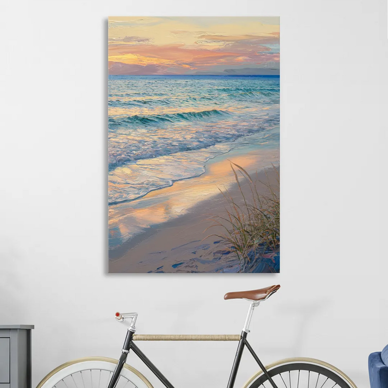 Hilton Head Island Sunset Beach View Living Room - Canvas Wall Art