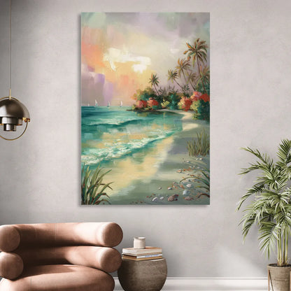 Hilton Head Island Tropical Paradise Sitting Room - Canvas Wall Art
