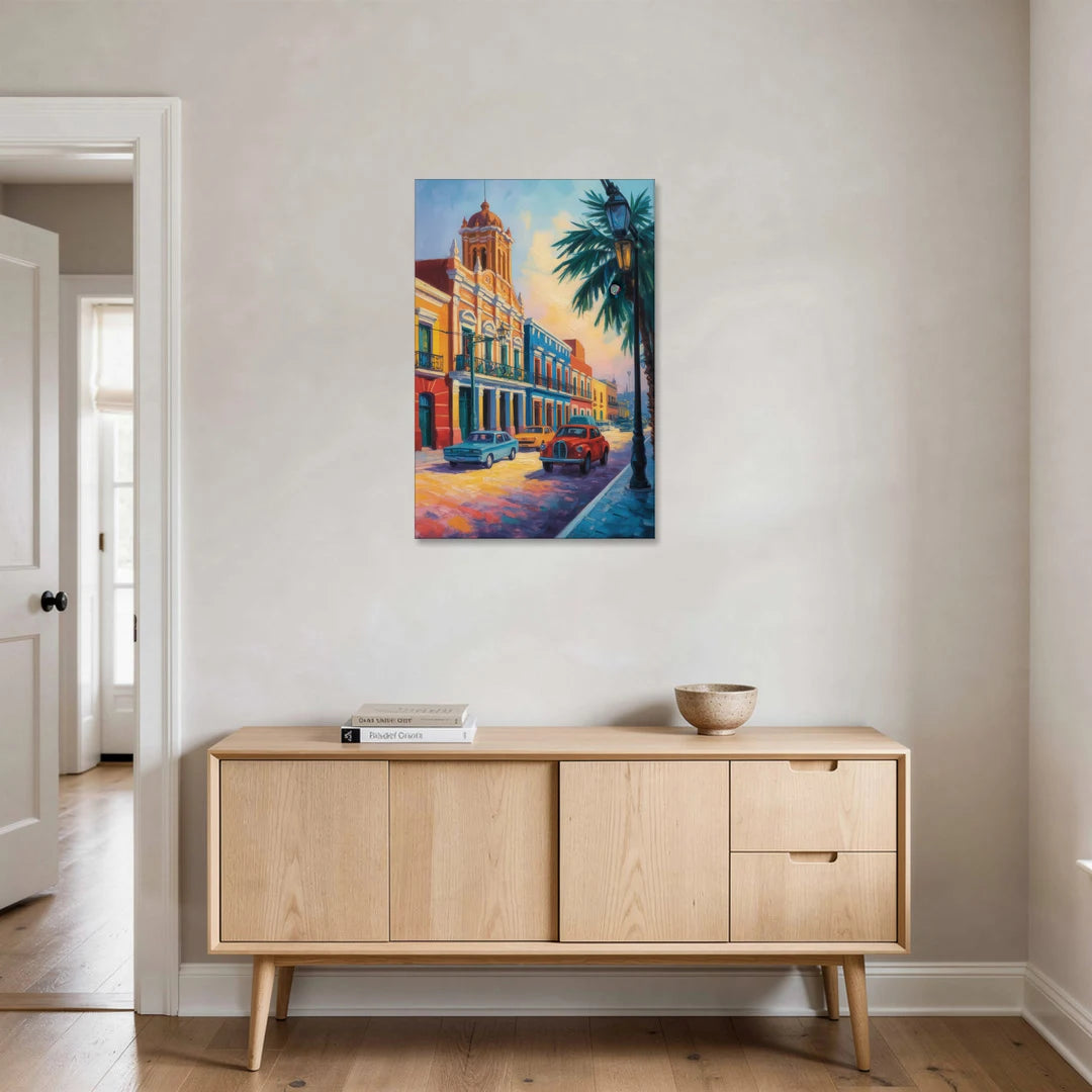 Historic Centro Facades - Canvas Wall Art - Coffee Table - 24x36