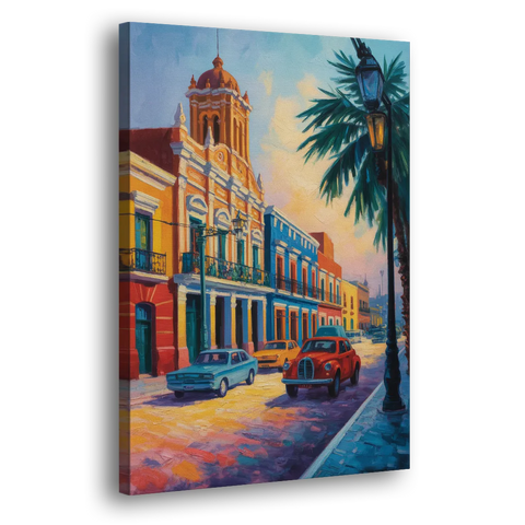 Historic Centro Facades - Canvas Wall Art