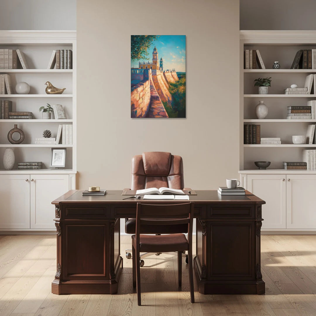 Historic Fortified Walls - Canvas Wall Art - Office - 24x36
