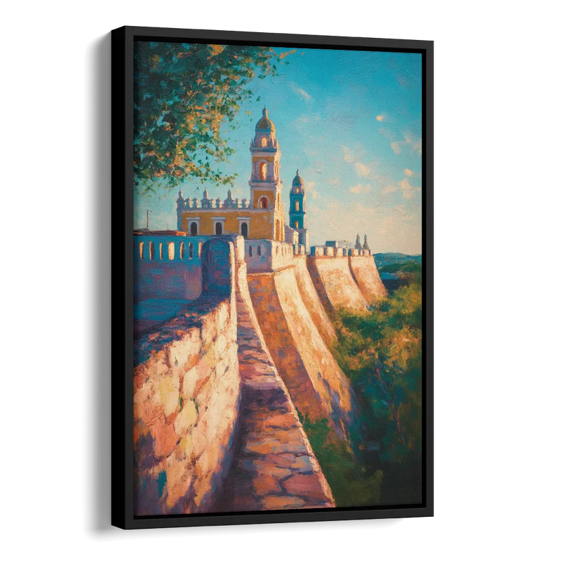 Historic Fortified Walls Side - Black Canvas Wall Art
