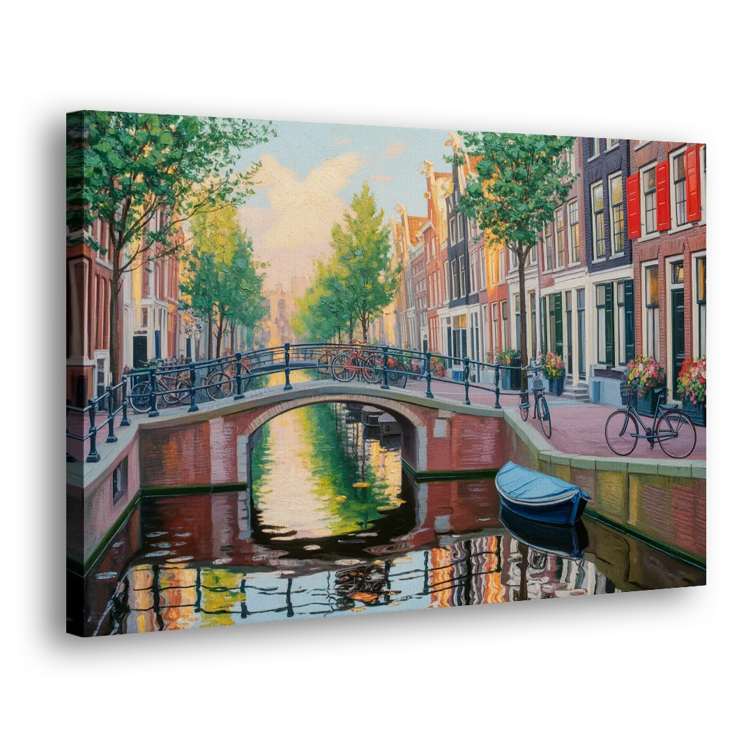 Historic Jordaan Side - Canvas Wall Art