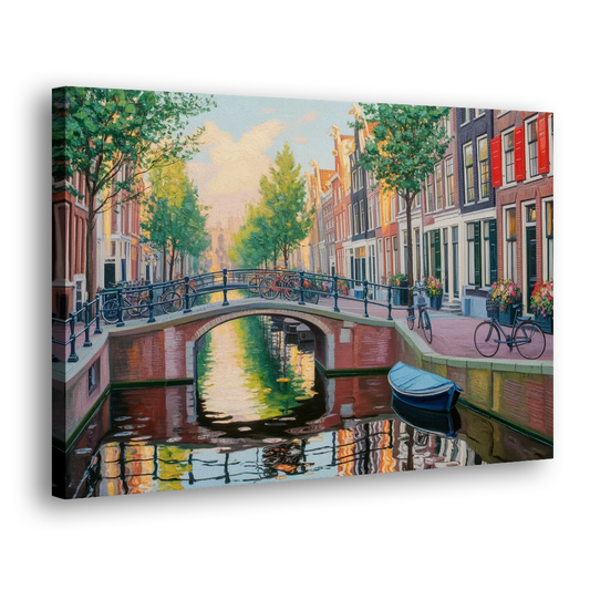 Historic Jordaan Side - Canvas Wall Art
