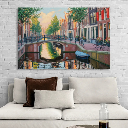 Historic Jordaan Living Room - Canvas Wall Art