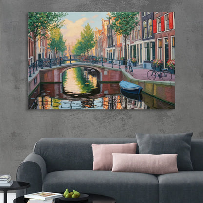 Historic Jordaan Sitting Room - Canvas Wall Art