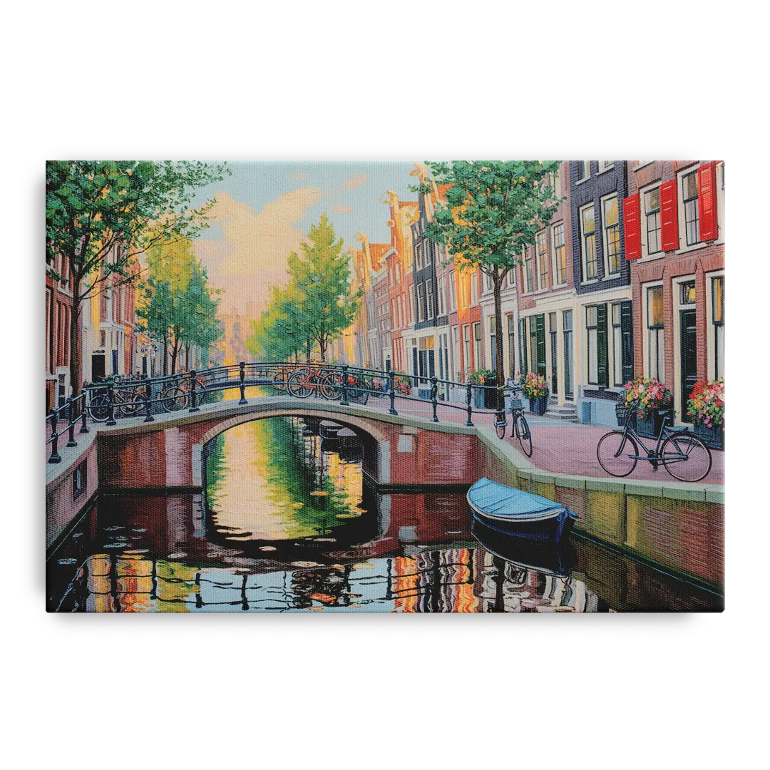 Historic Jordaan Front - Canvas Wall Art