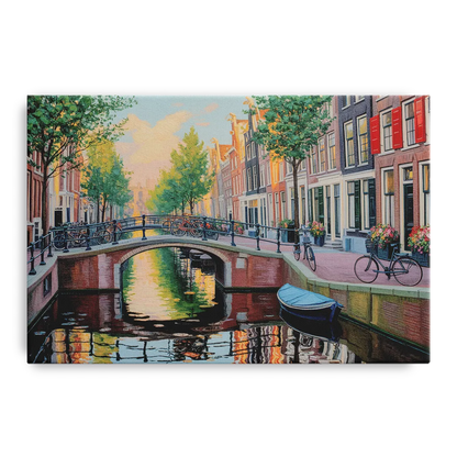 Historic Jordaan Front - Canvas Wall Art