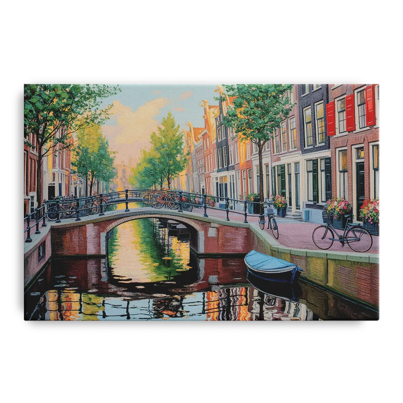 Historic Jordaan Front - Canvas Wall Art