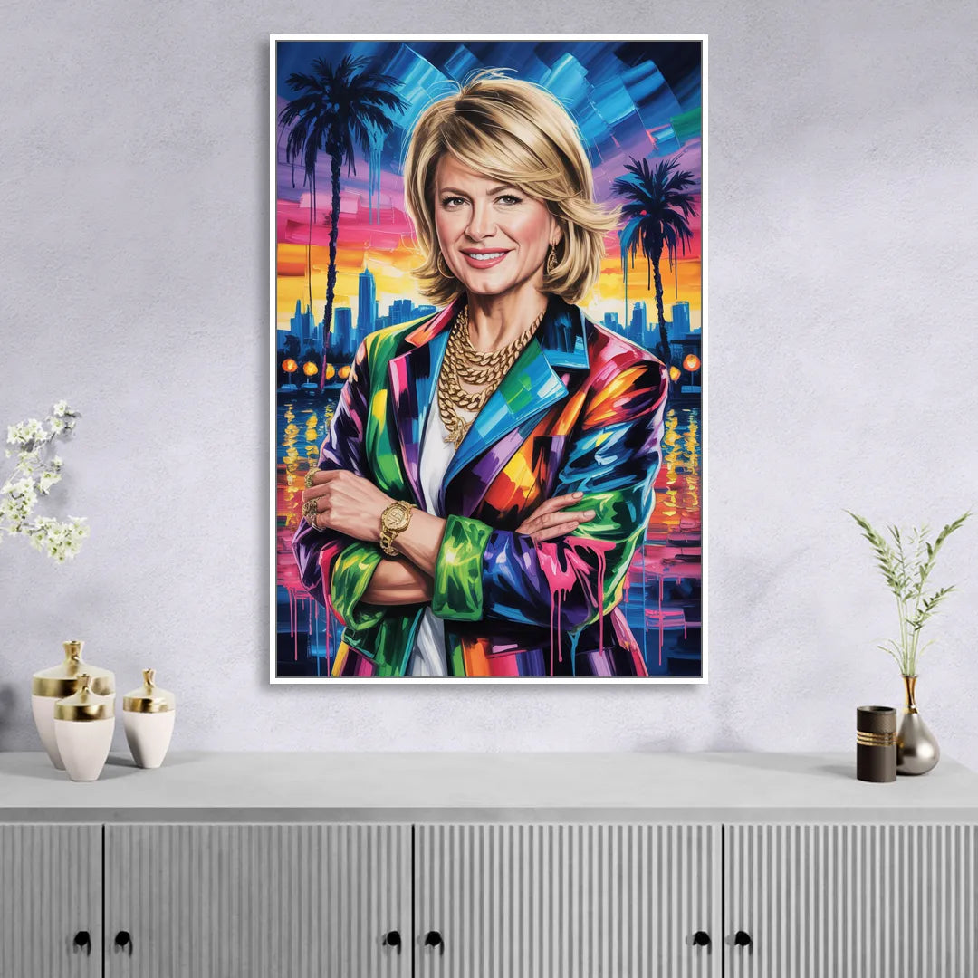 Home Glow 2.0 Sitting Room - White Canvas Wall Art