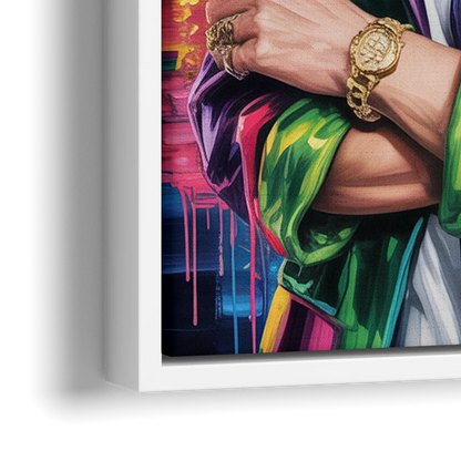 Home Glow 2.0 - Close-Up White Frame Canvas