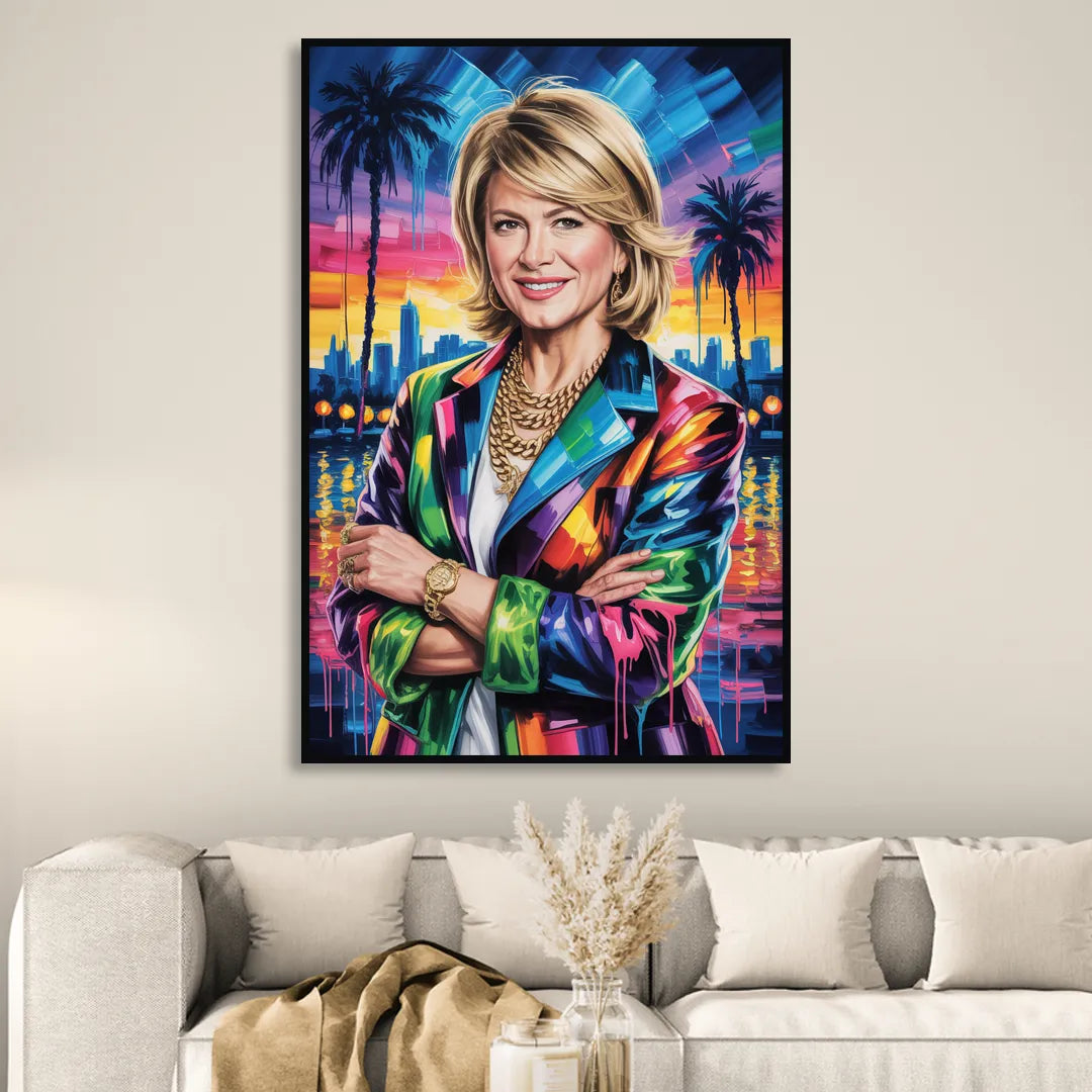 Home Glow 2.0 Sitting Room - Black Canvas Wall Art