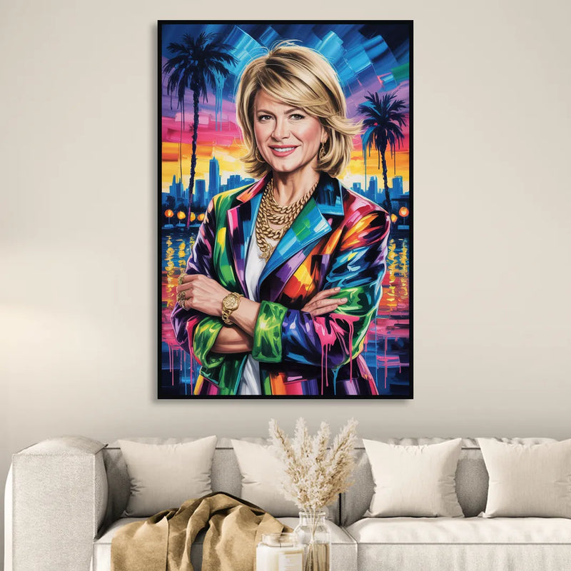 Home Glow 2.0 Sitting Room - Black Canvas Wall Art